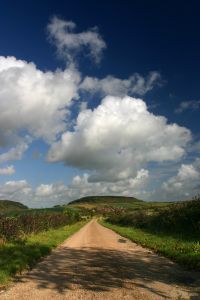 cloudy road