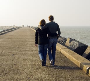 couple walking