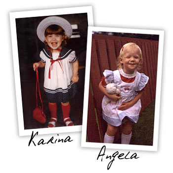 Karina and Angela as children
