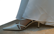 bride's shoe