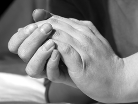 clasped hands