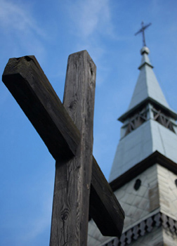 cross and church