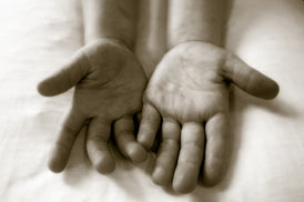 Open hands