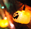 lit pumpkin
