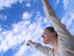 raised hands