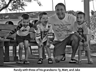 Randy with his grandsons