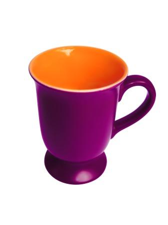 purple orange mug