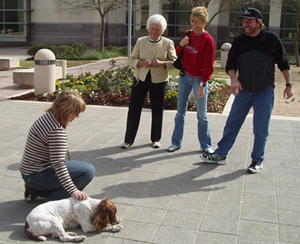 Norris,  Nanci and Barbara Bush