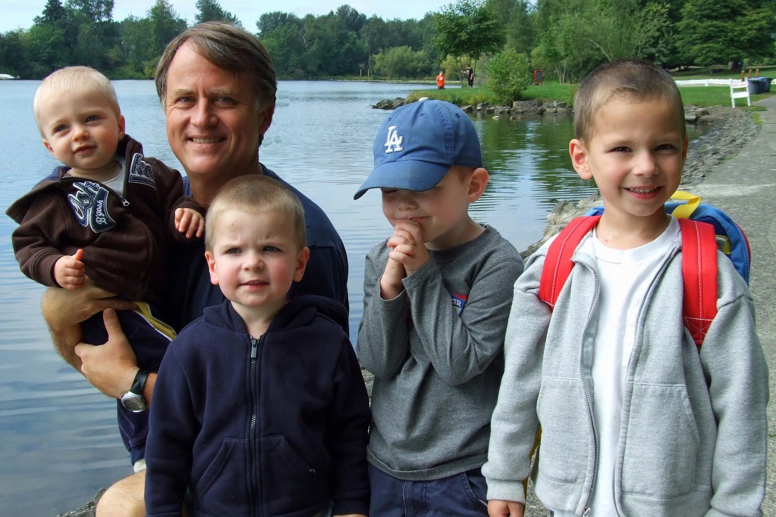 Randy Alcorn and grandsons