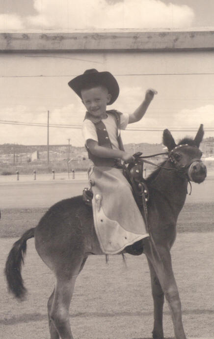 young Randy on horse