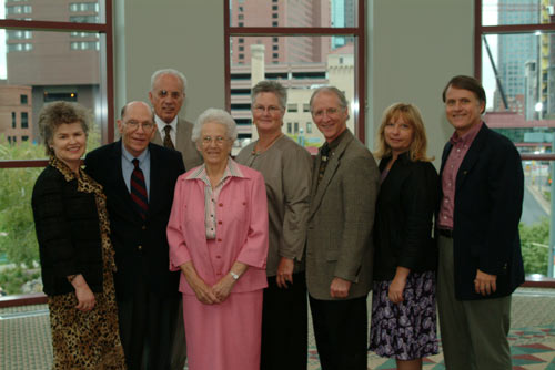 Speakers at Desiring God Conference 2007: Jerry Bridges, John MacArthur, Helen Roseveare, John Piper and Randy Alcorn. Also, Janet Bridges, Noël Piper and Nanci Alcorn.