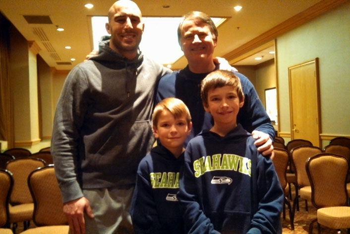 Chris Maragos with Randy's grandson Jake and Ty