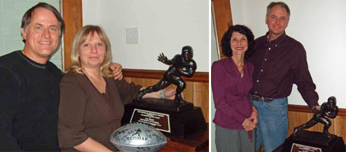 Alcorns and Tebows with Heisman trophy