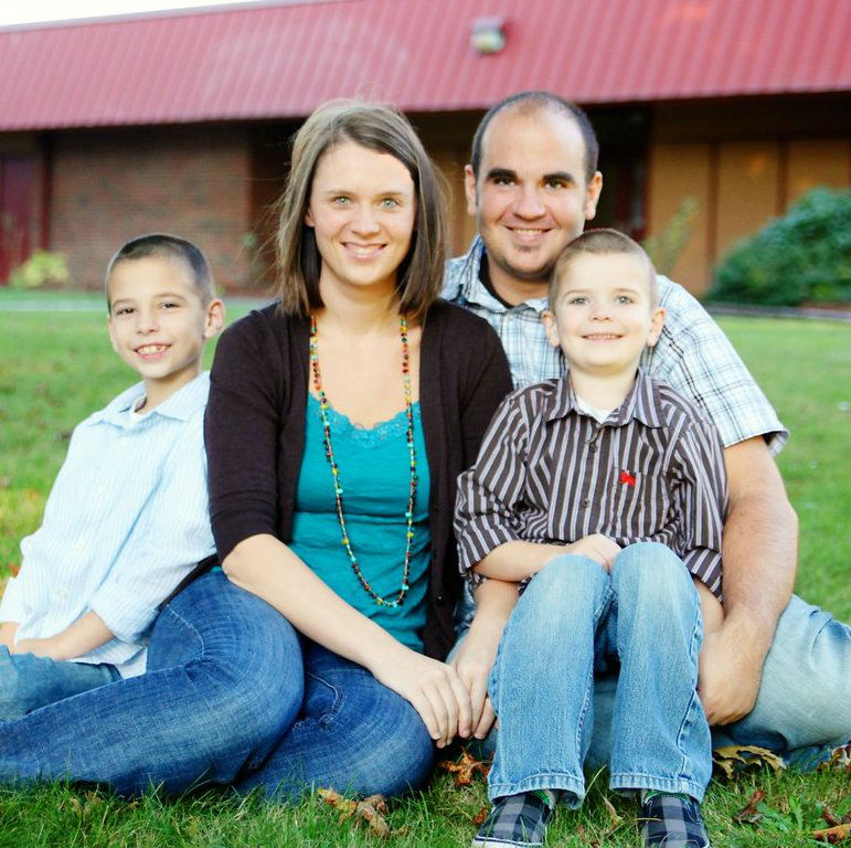 Angie and Dan Stump, and Jake and Ty