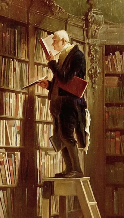 Bookworm, by Spitzweg