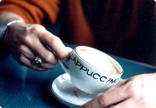 Cappuccino and conversation