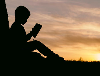 Child reading the Bible