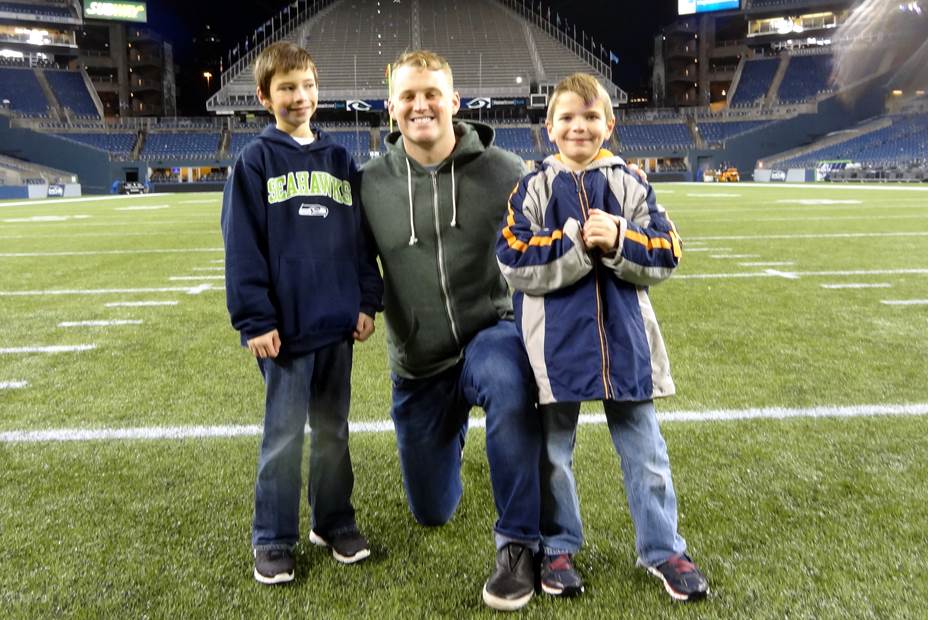 Clint Gresham with Jake and Ty Stump