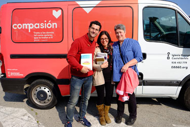 Doreen Button with Marcos and Dorcas in Barcelona, March 2016