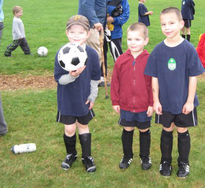 Grandsons on soccer team