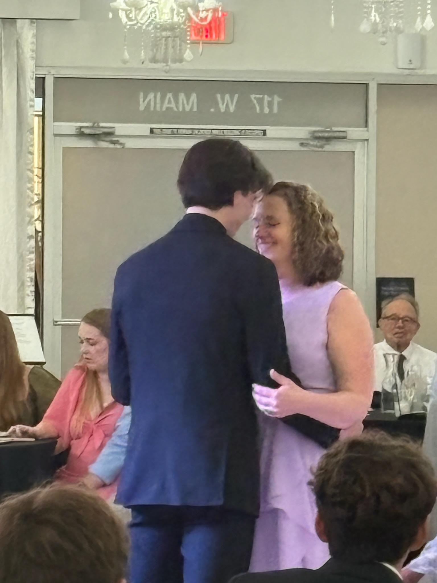 Jake dancing with his mom Angie