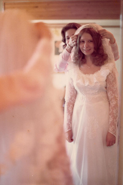 Nanci on her wedding day