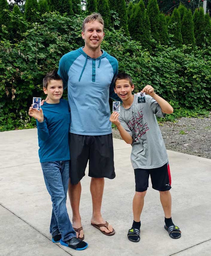 Nick with Randy's grandsons Ty and Jake