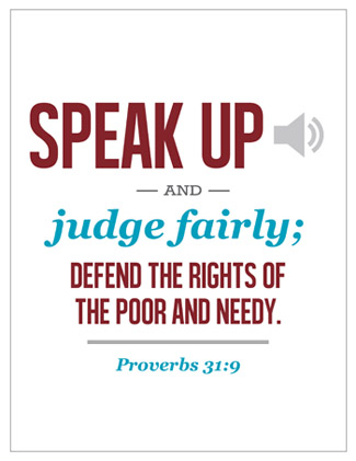 Speak up verse