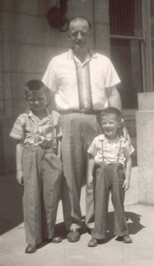 Randy and his brother and father