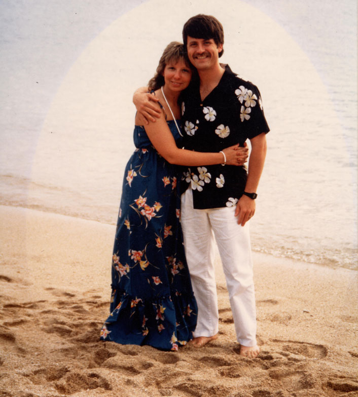 Randy and Nanci at the beach