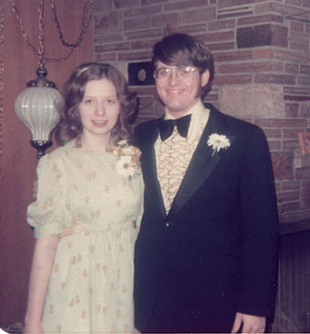 Randy and Nanci in high school