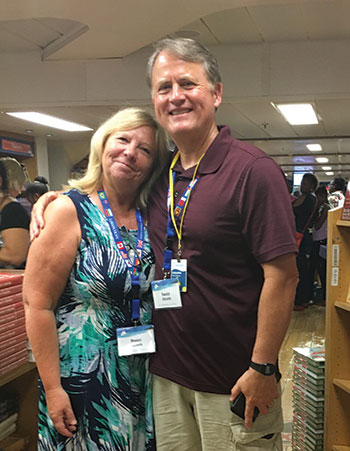 Nanci and Randy in bookstore of Logos Hope