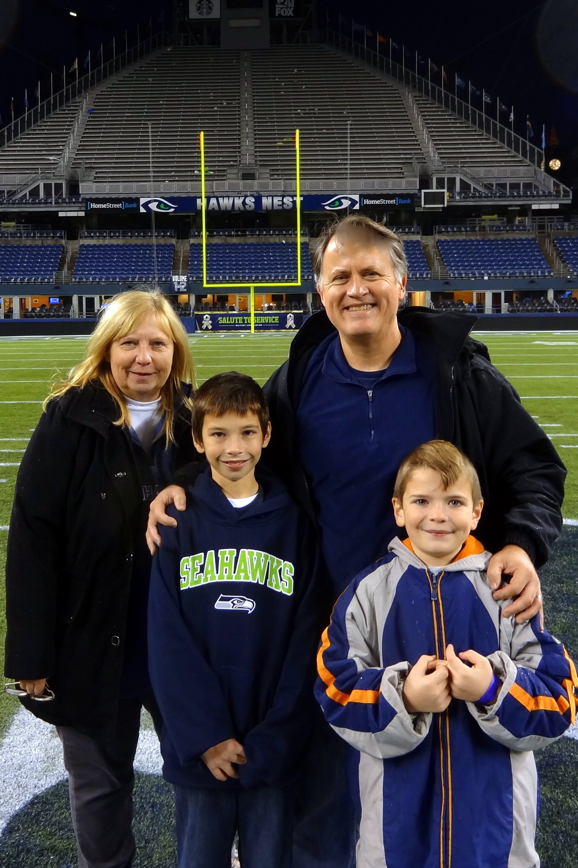 Randy and Nanci Alcorn, with grandsons Jake and Ty