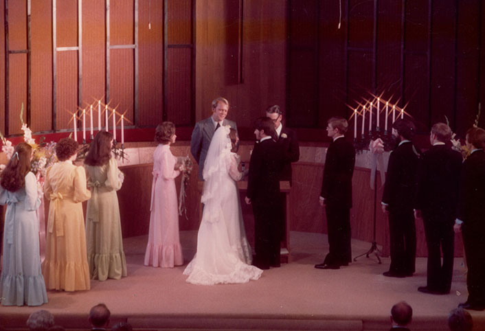 Randy and Nanci's wedding ceremony
