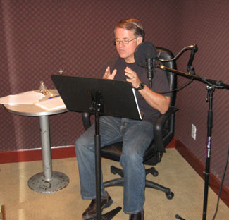 Randy recording audio