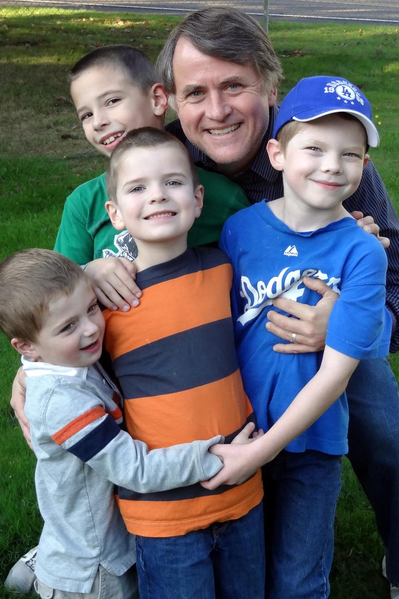 With all four grandsons