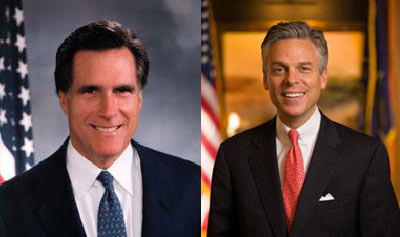 Mitt Romney and Jon Huntsman