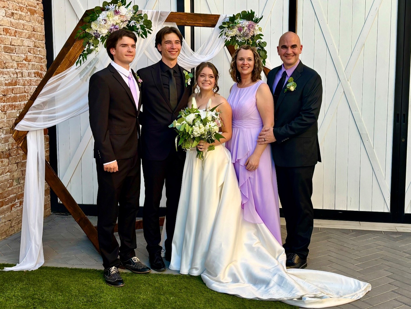 The Stump family at Jake and Richie's wedding
