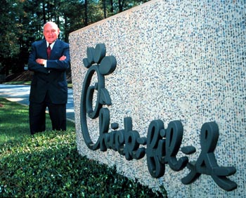 T. Cathy at Click-fil-A's headquarters