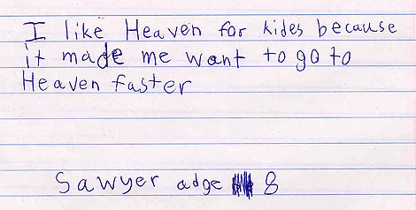 Heaven for Kids response