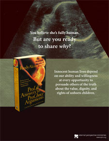 Promotional material for ProLife Answers to ProChoice Arguments